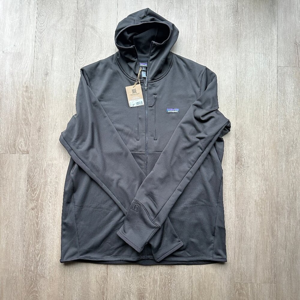 NEW Patagonia Men's R1 Thermal Full Zip Hoody - Black - Size XL